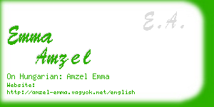 emma amzel business card